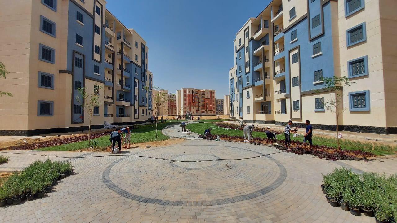 90 %  نسبة انجاز المرحلة الأولي لإسكان محدودي الدخل بحدائق العاصمة
